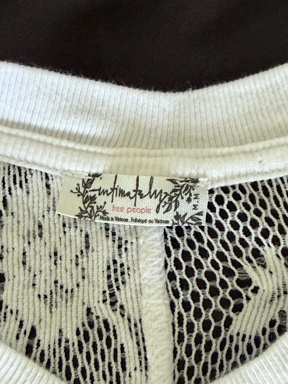 FP Cool With It Floral Lace Long Sleeve Layering Top